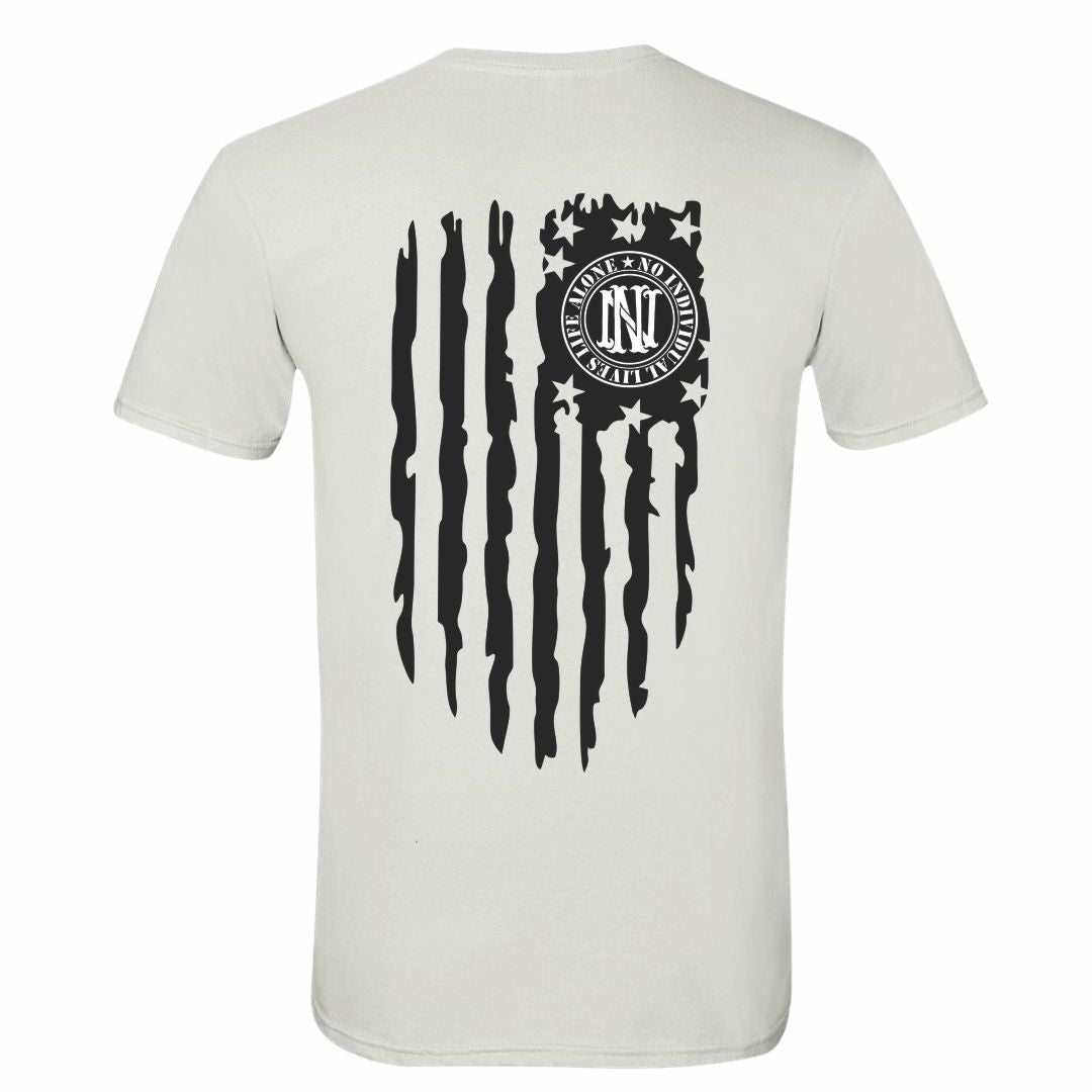 American Flag White T-Shirt