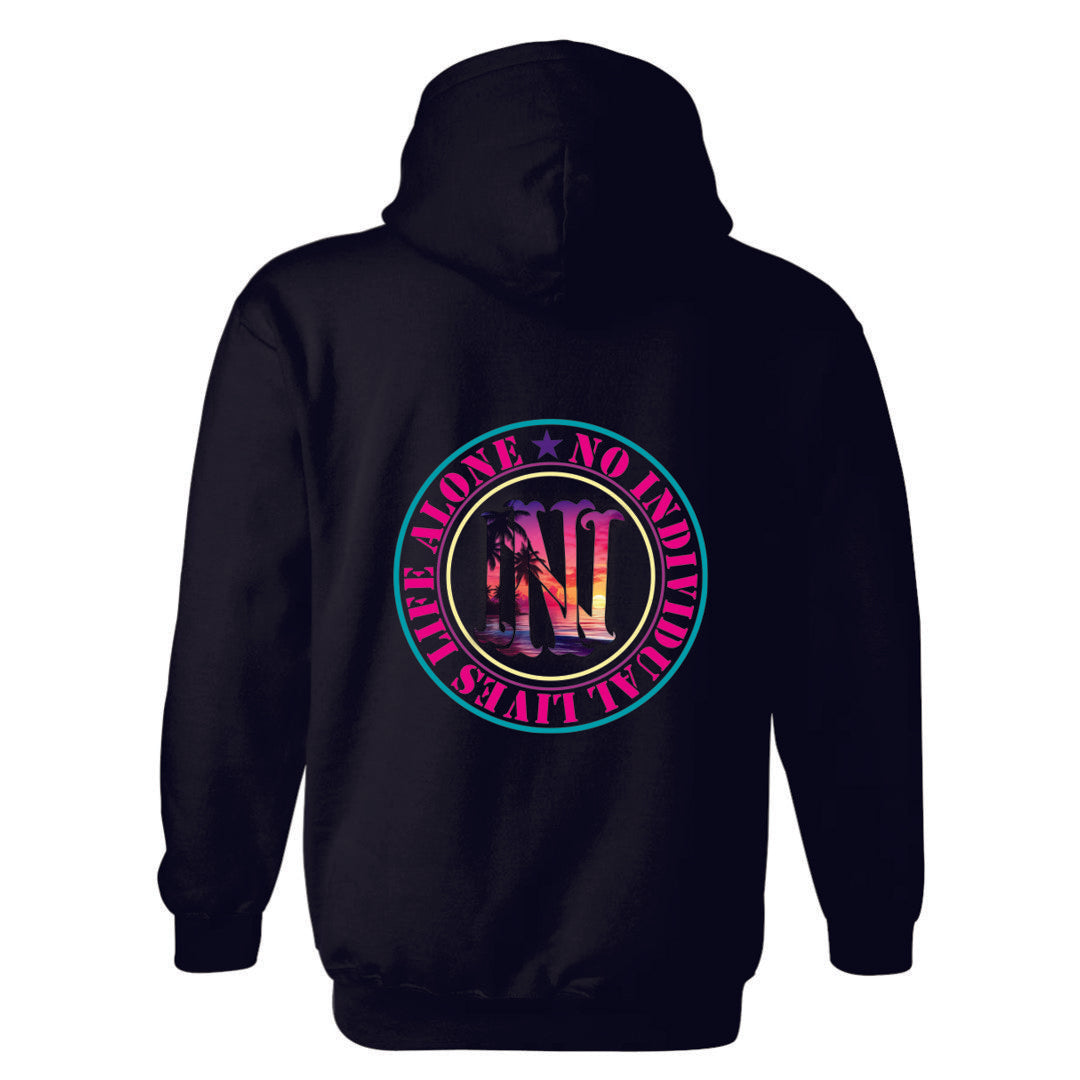 Nilla Floridian Small Chest Large Back Logo Fleece Hoodie