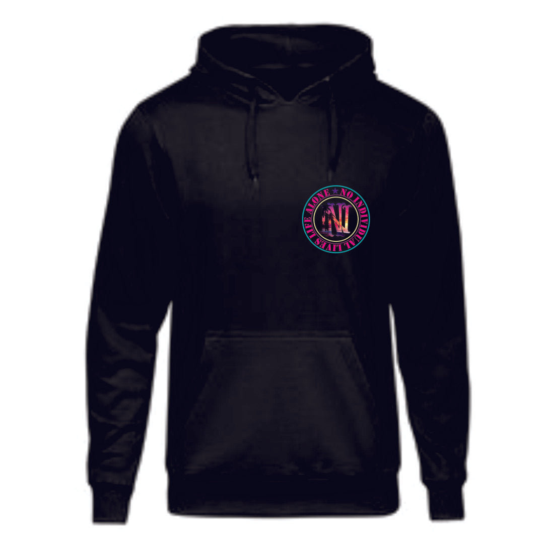 Nilla Floridian Small Chest Large Back Logo Fleece Hoodie