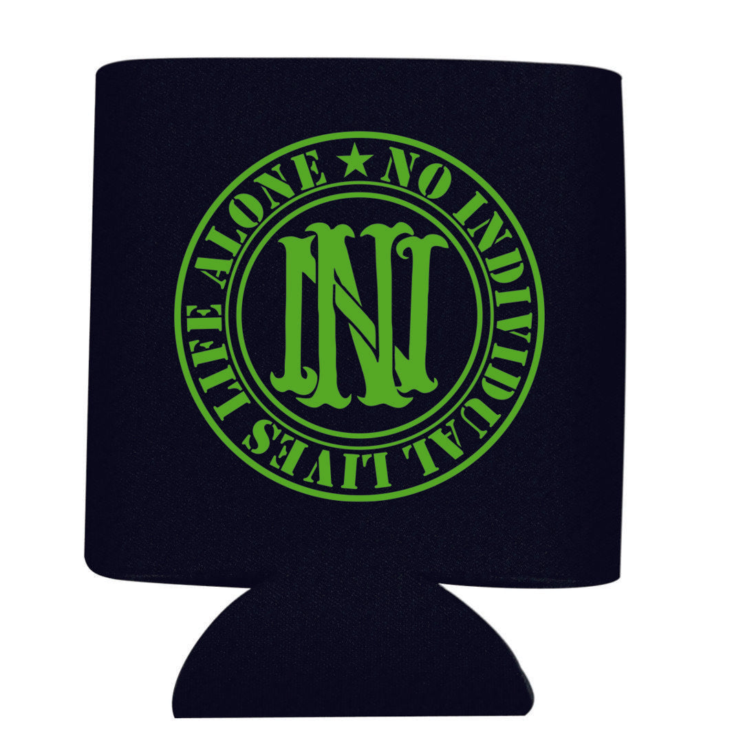 Nilla Toxic Green Logo Koozie Beverage Cooler