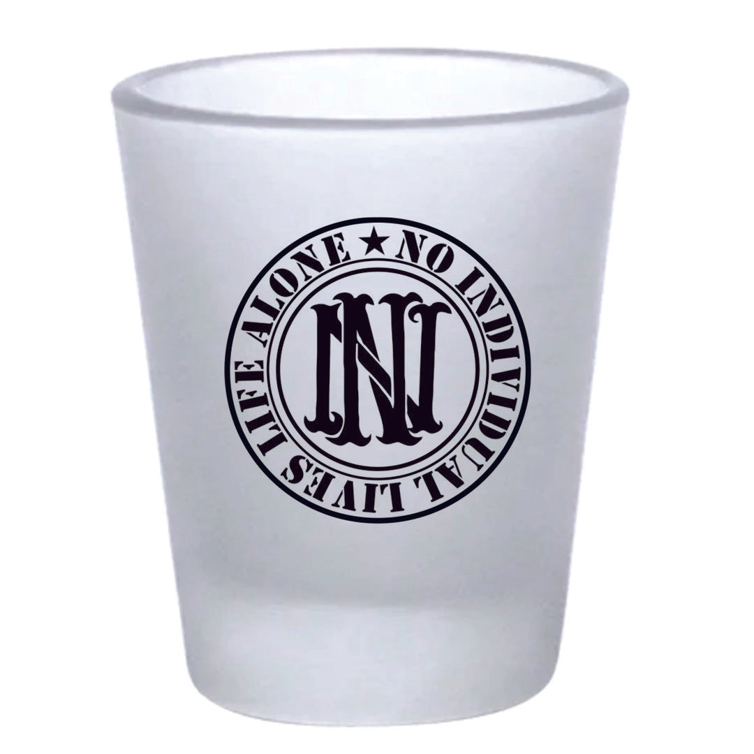 Nilla Black Logo Frosted Shot Glass