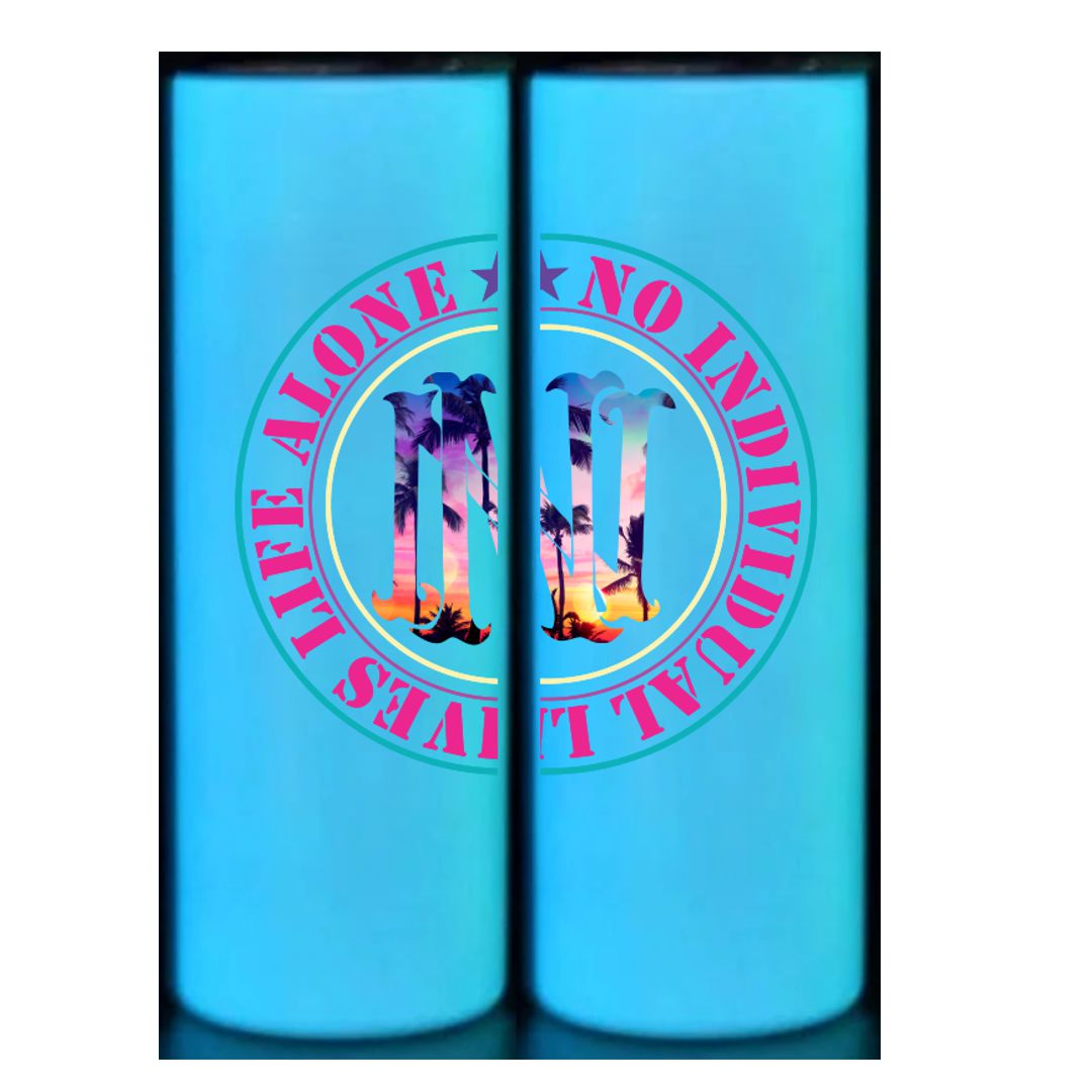Glow In The Dark Blue NILLA 20 Oz Tumbler
