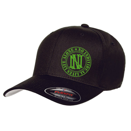 Nilla Toxic Green Logo Flex Fit Hat