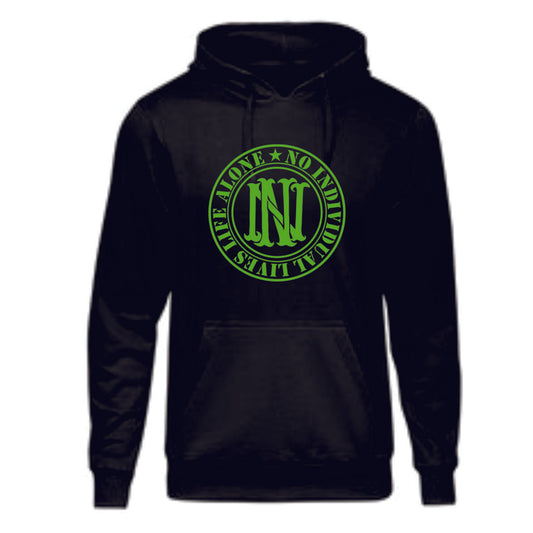 Nilla Toxic Green Large Front Logo Fleece Hoodie