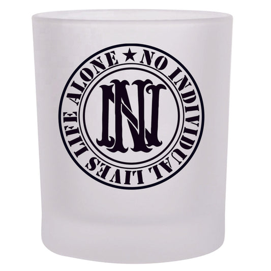 Nilla Black Logo Frosted Rocks Glass