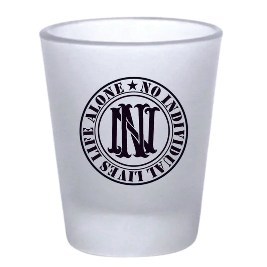 Nilla Black Logo Frosted Shot Glass